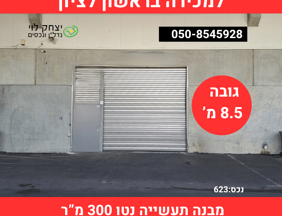 למכירה בראשון לציון 623
